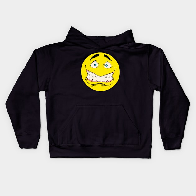 Cheesy Smiley Kids Hoodie by WantedHero.com